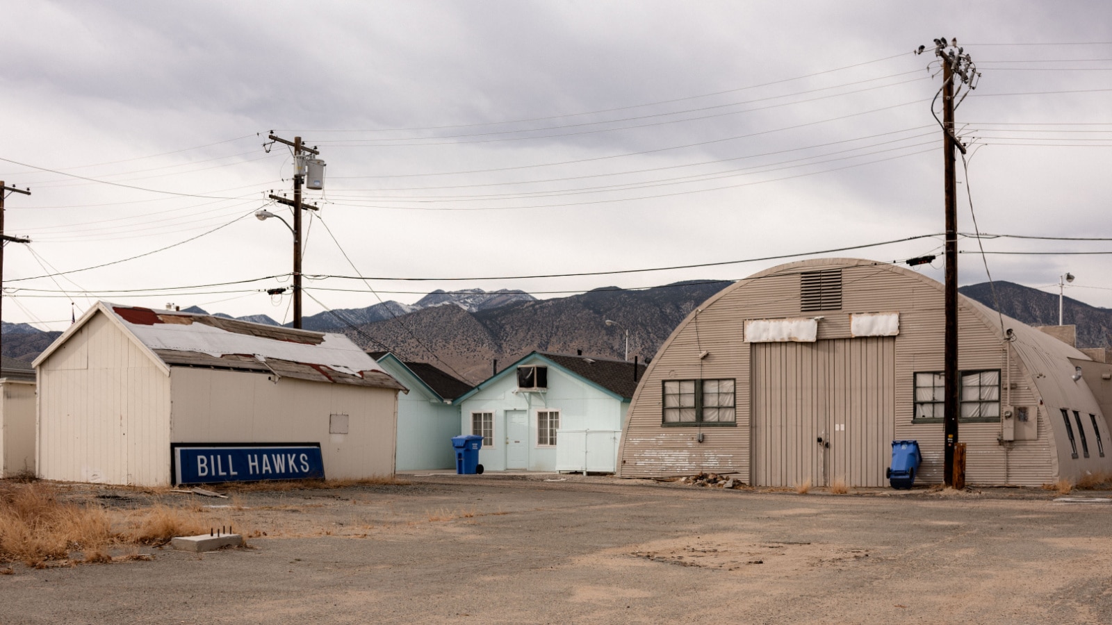 HAWTHORNE, NV, USA - NOVEMBER 27, 2018: Buildings designed for harsh desert environments withstand the test of time.