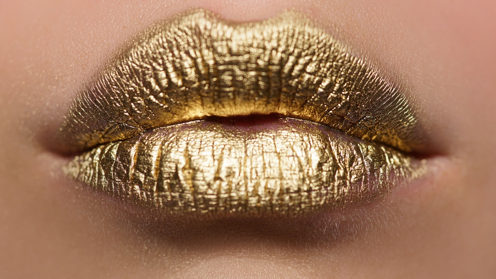 Gold lipstick