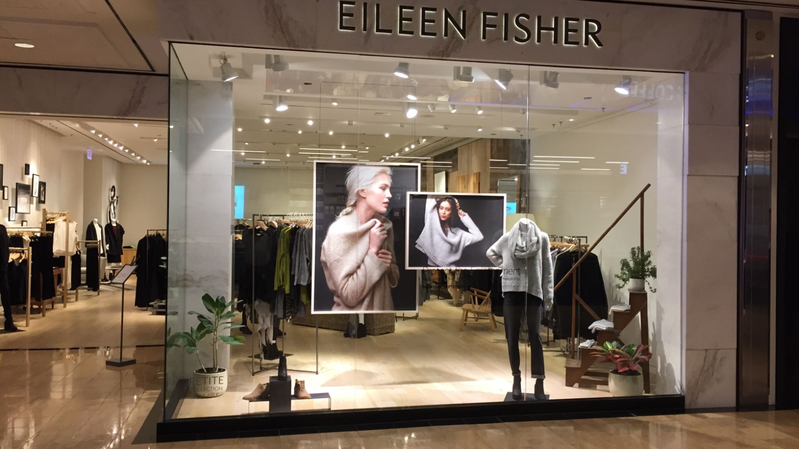 Chicago, Illinois - September 24, 2015 - Eileen Fisher store in the Water Tower Place shopping mall on Chicago's Michigan Avenue