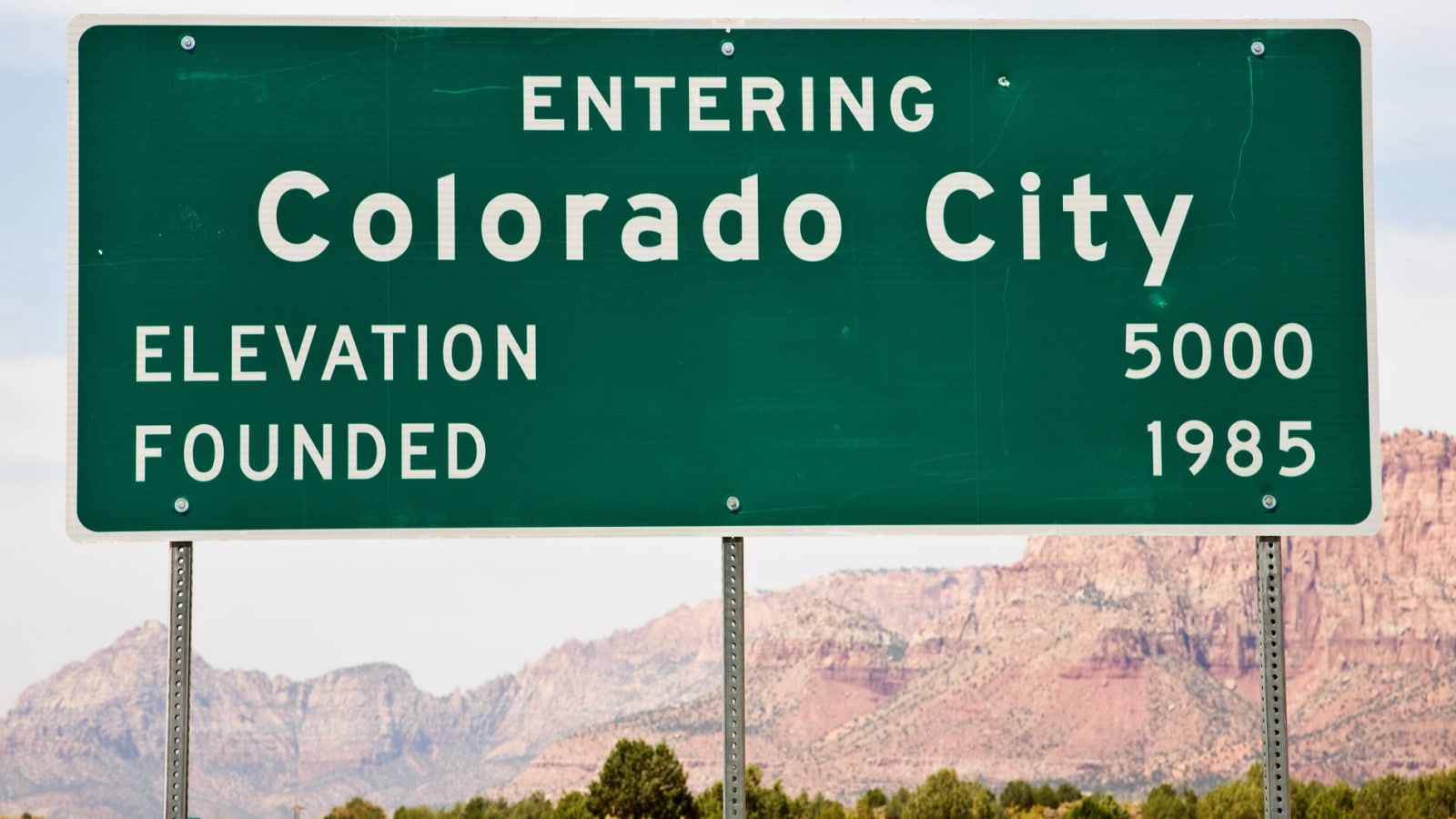 Colorado City City Limits Sign Founded by members of the Fundamentalist Church of Jesus Christ of Latter Day Saints