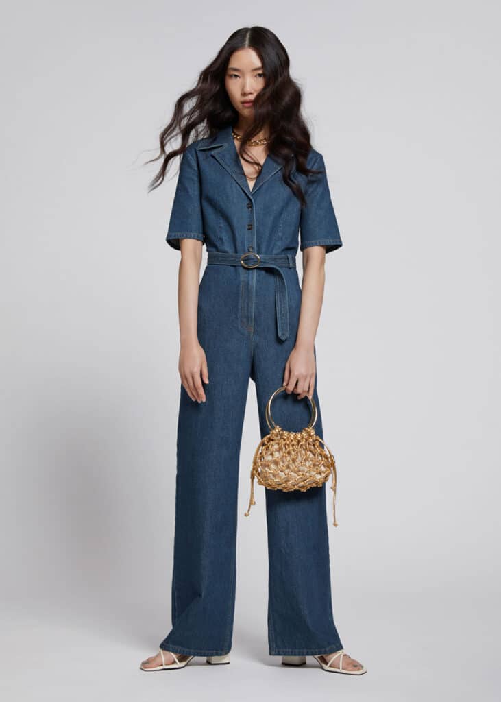 Fitted '70s Collar Jumpsuit