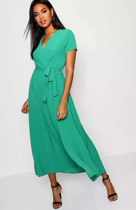 WRAP MAXI DRESS