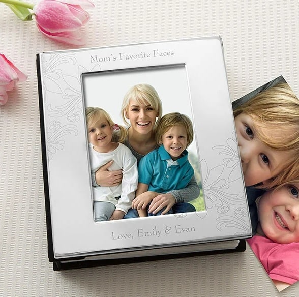 
For Her Engraved Silver Photo Album