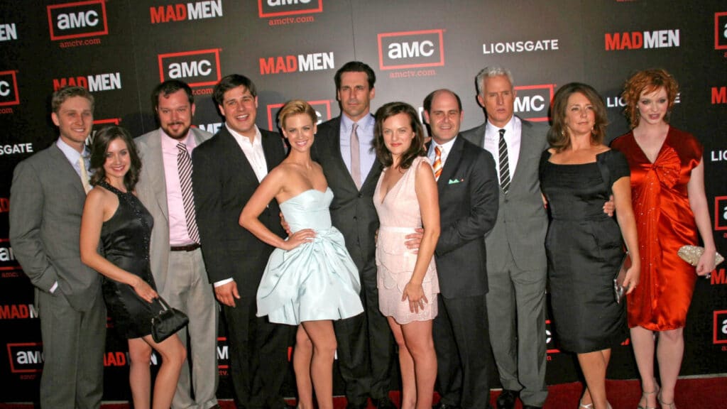 Cast and crew of "Mad Men" at the Premiere of "Mad Men" Season 2. Egyptian Theatre, Hollywood, CA. 07-21-08