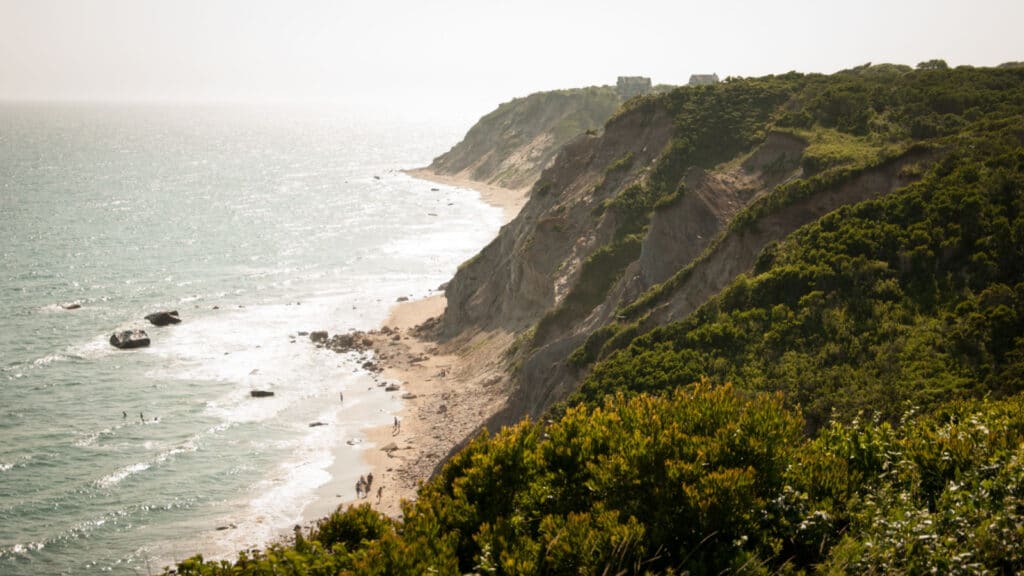 Block Island bluffs, Rhode Island.