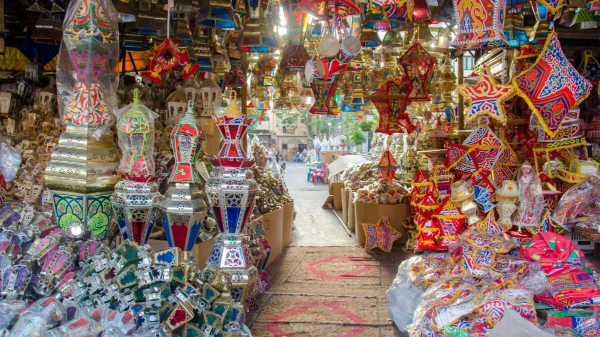 Traditional lantern known in Arabic as 'Fanous', sold during the Muslim holy month of Ramadan, in the capital Cairo on May 16, 2017 at 05:50 PM