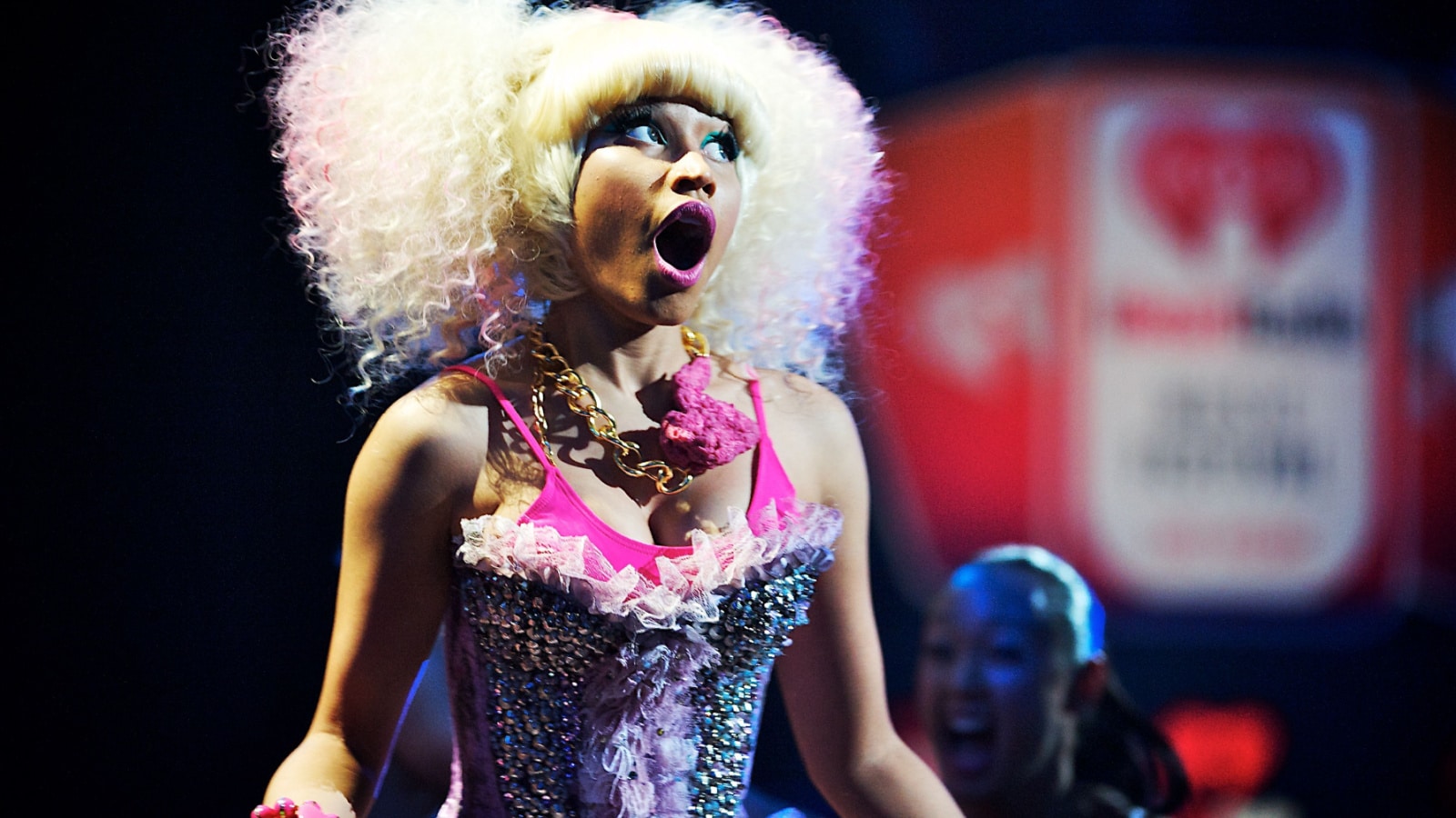Las Vegas, NV, USA: September 24, 2011 - Nicki Minaj performs at the inaugural iHeartRadio Music Festival at the MGM Grand Garden Arena.