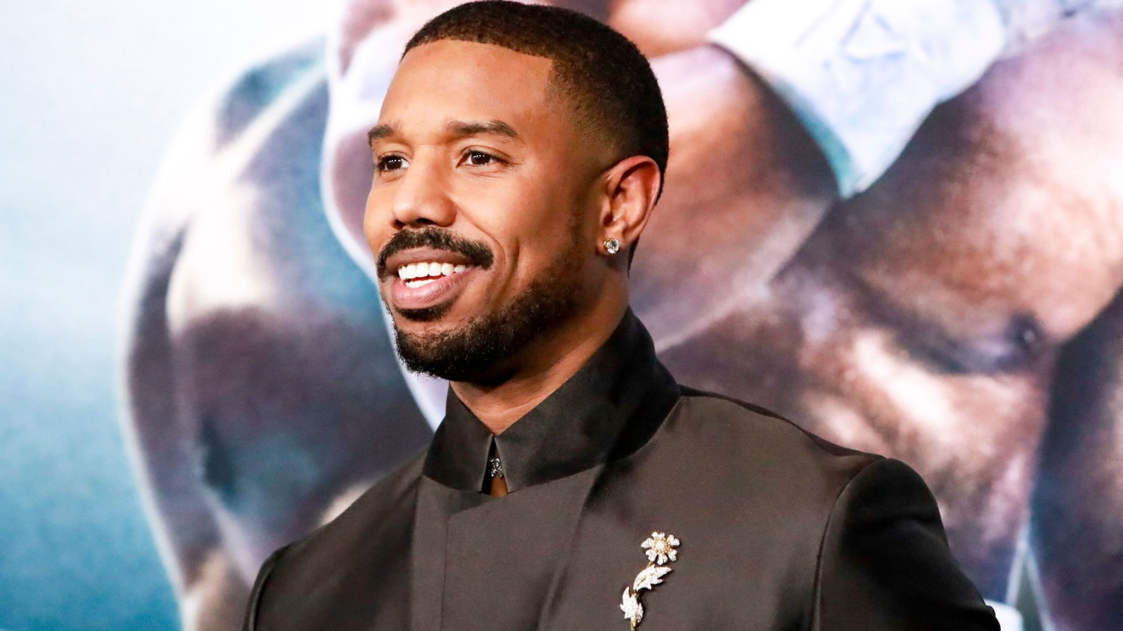 LOS ANGELS, CA - FEB 27, 2023: Michael B Jordan at the premiere of Creed III at the TCL Chinese Theatre IMAX