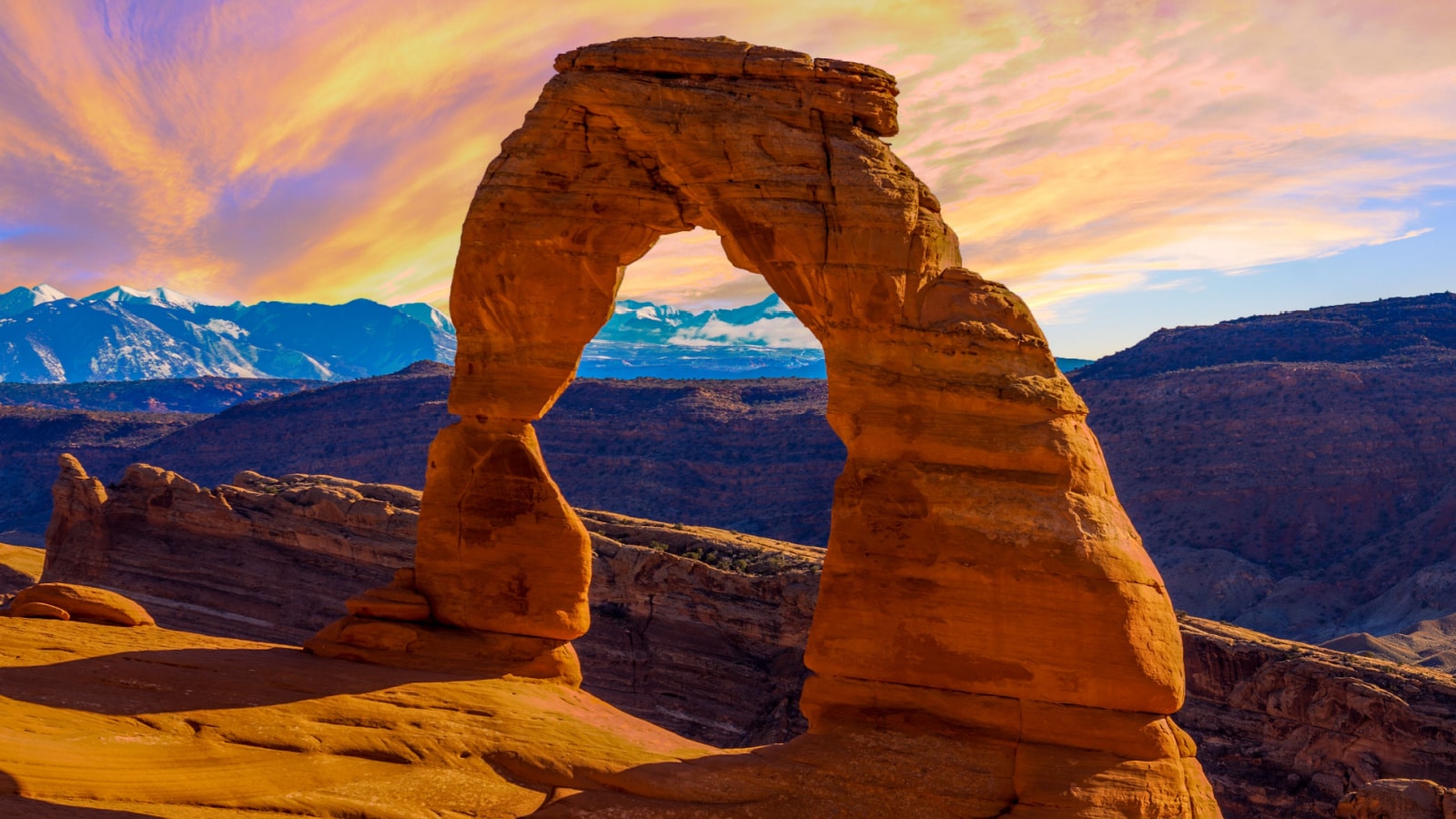 Beautiful Sunset Image taken at Arches National Park in Utah