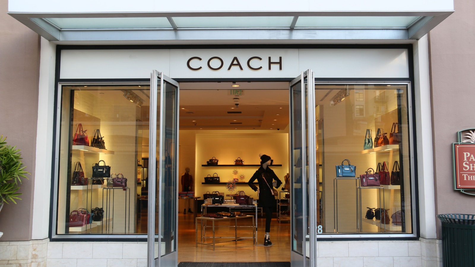 Pasadena, California, USA - November 15, 2015: Coach, Inc., based in New York City, is a luxury fashion company known for accessories for women and men.
