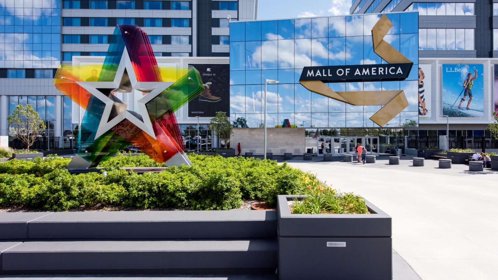 07/13/2016 Minneapolis MN- The Front entrance of the mall of America.