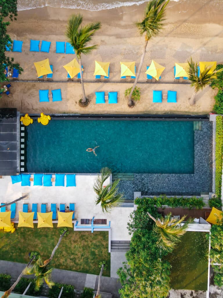 Aerial shot of Explorar Hotels & Resorts in Thailand