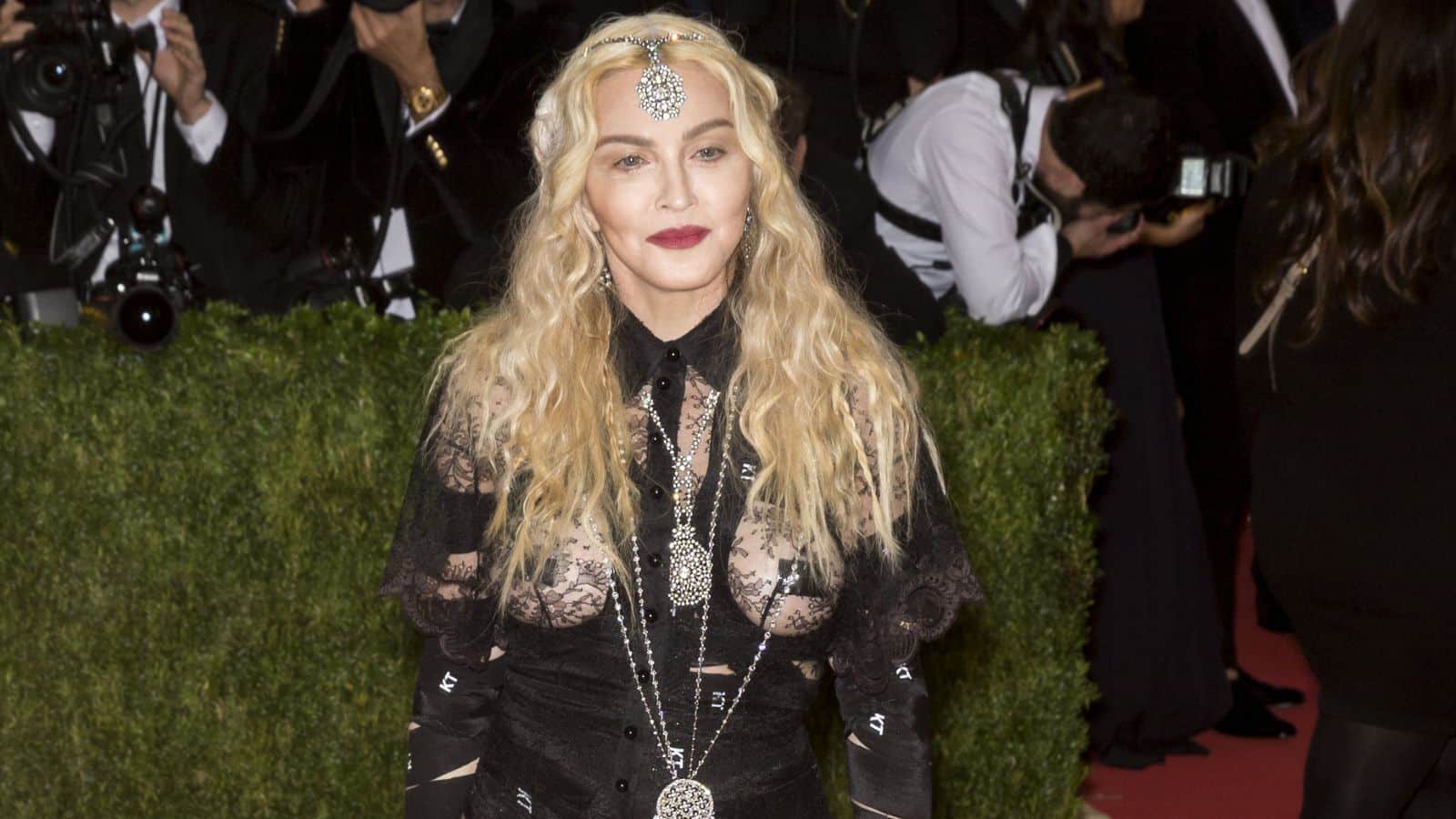 New York City, USA - May 2, 2016: Madonna attends the Manus x Machina Fashion in an Age of Technology Costume Institute Gala at the Metropolitan Museum of Art