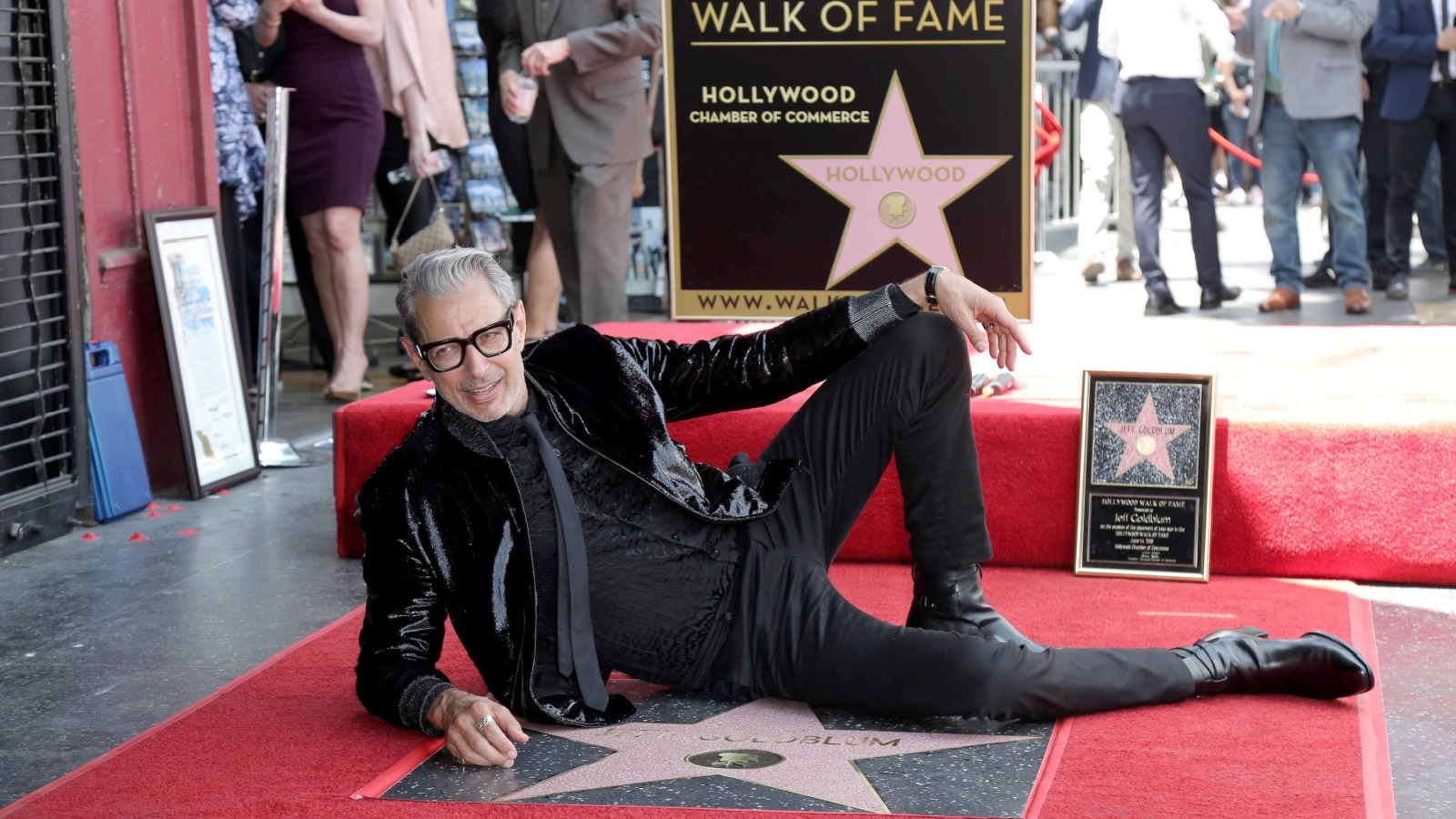 LOS ANGELES - JUN 14: Jeff Goldblum at the ceremony honoring Jeff Goldblum with a Star on the Hollywood Walk of Fame on June 14, 2018 in Los Angeles, CA