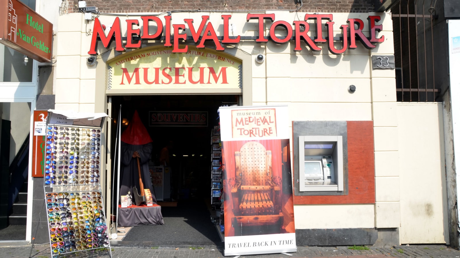 AMSTERDAM, NETHERLANDS - JULY 26, 2014: Medieval torture museum in Amsterdam, Holland