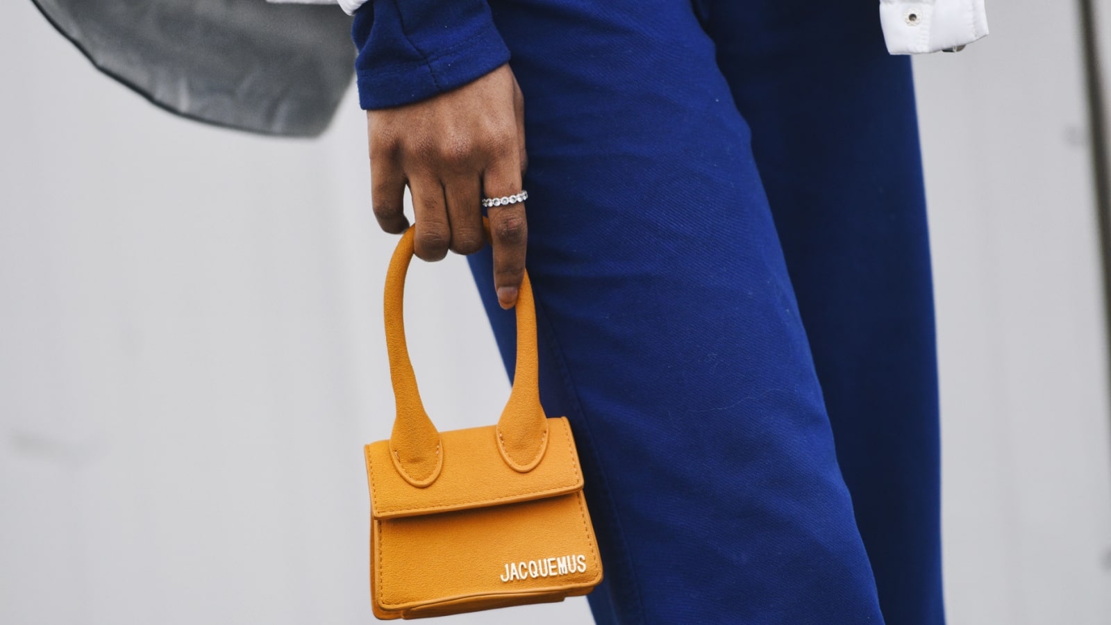 Paris, France - March 03, 2019: Street style outfit - Purse in detail after a fashion show during Paris Fashion Week - PFWFW19