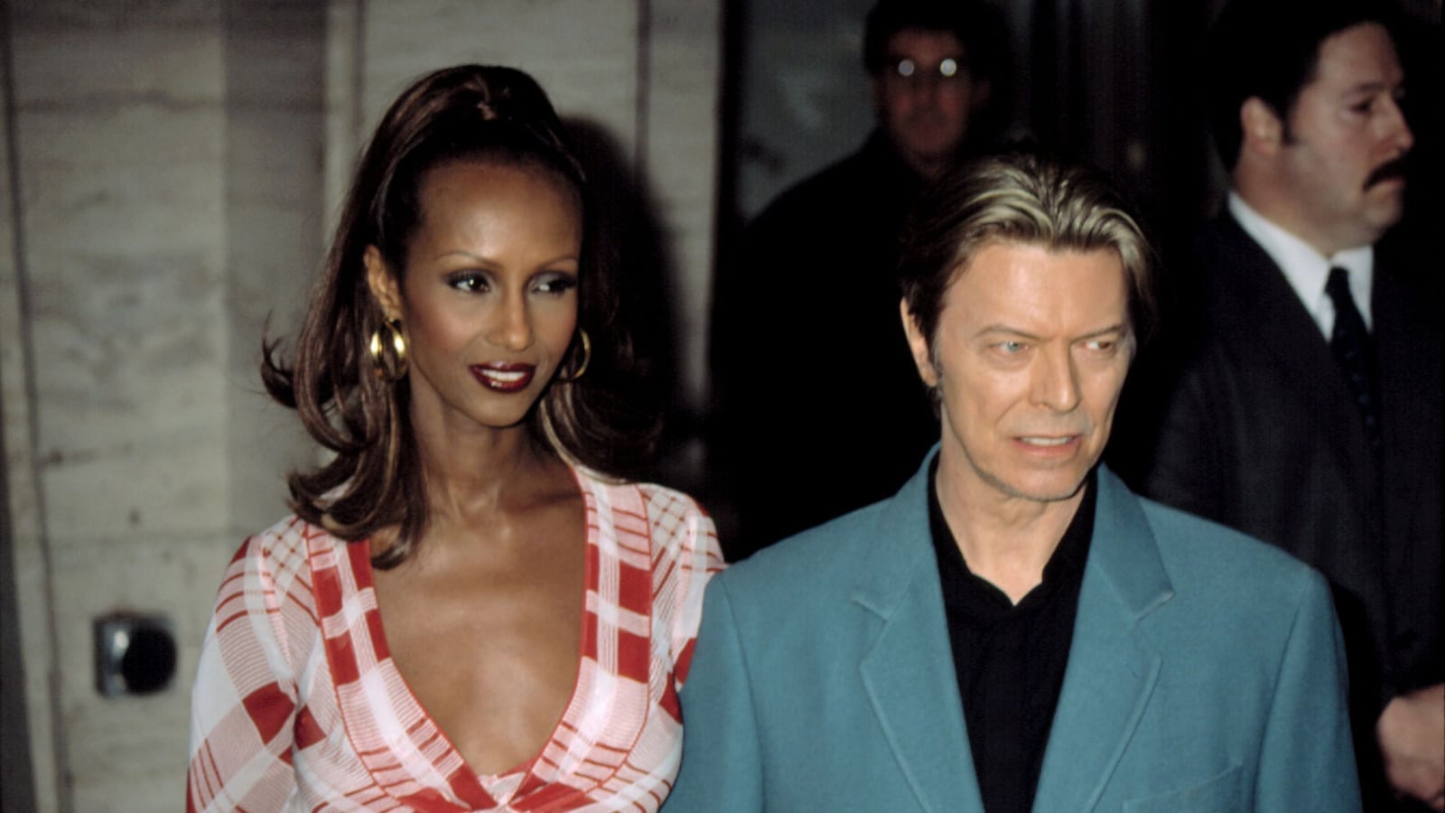 Iman and David Bowie at the Film Society of Lincoln Center honors for Susan Sarandon, NY 5/5/2003