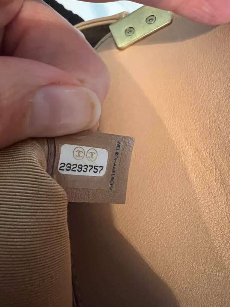 The chanel bag serial number