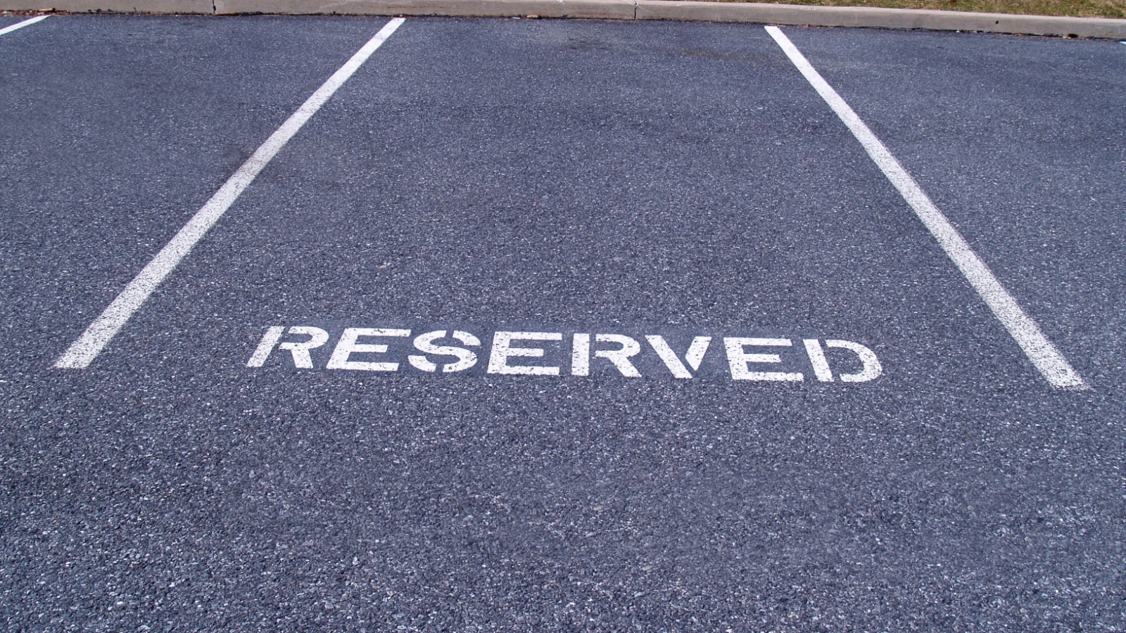reserved parking spot