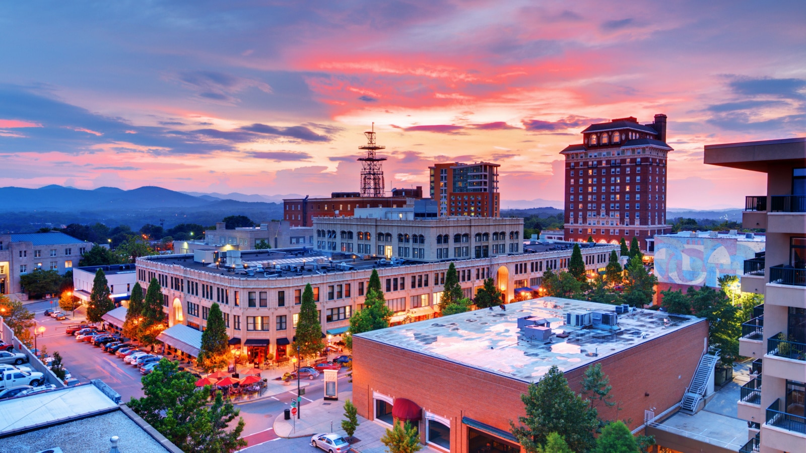 Downtown Asheville, North Carolina at Grove Arcade