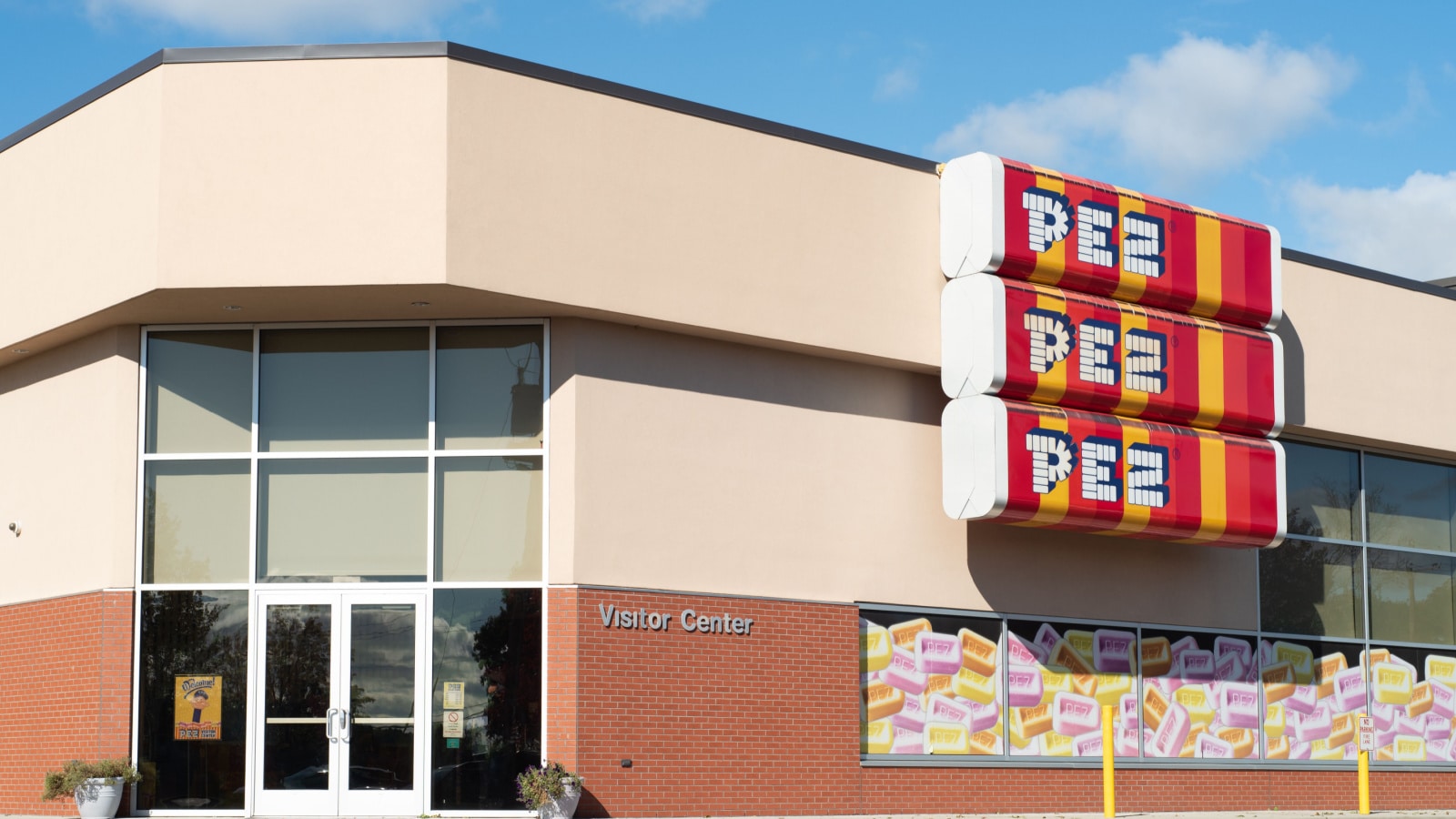 Exterior of the PEZ visitor center in Orange, Connecticut, USA on October 25, 2018.