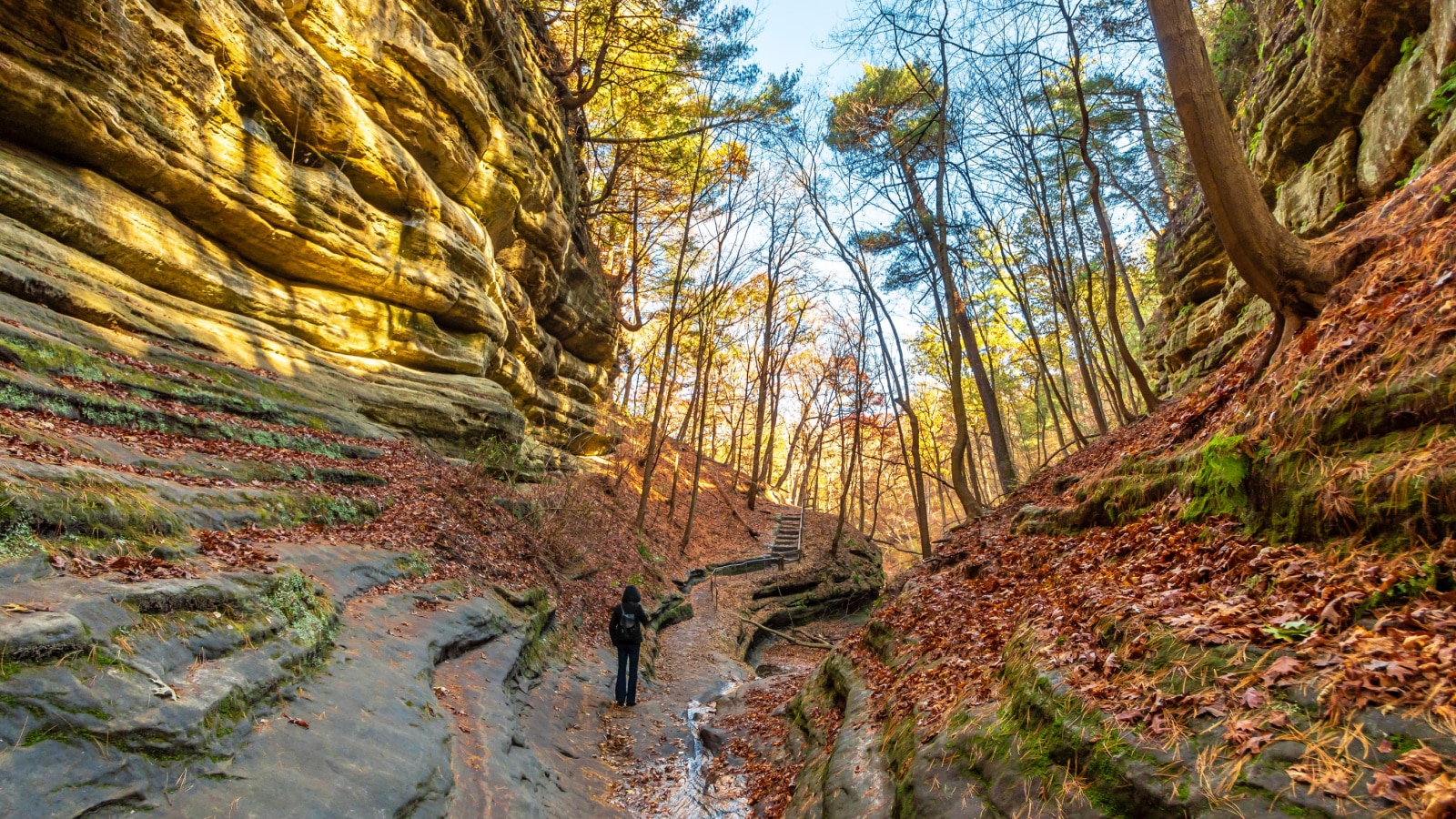 Starved Rock State Park view in Illinois of USA