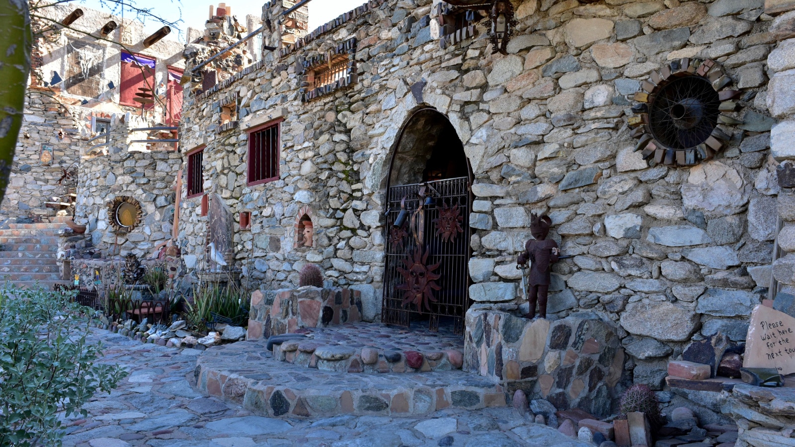 Phoenix, AZ USA February 15, 2020: The Mystery Castle was built by Boyce Gully for his daughter, Mary Lou, but died before he could send for his family back in Seattle.