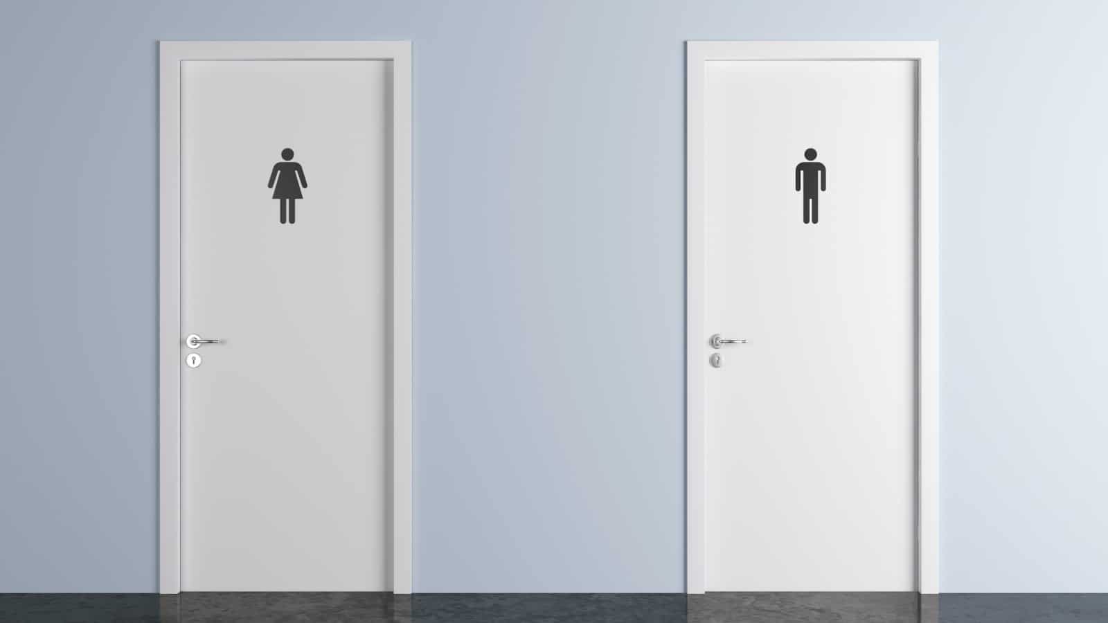 toilet doors for male and female genders