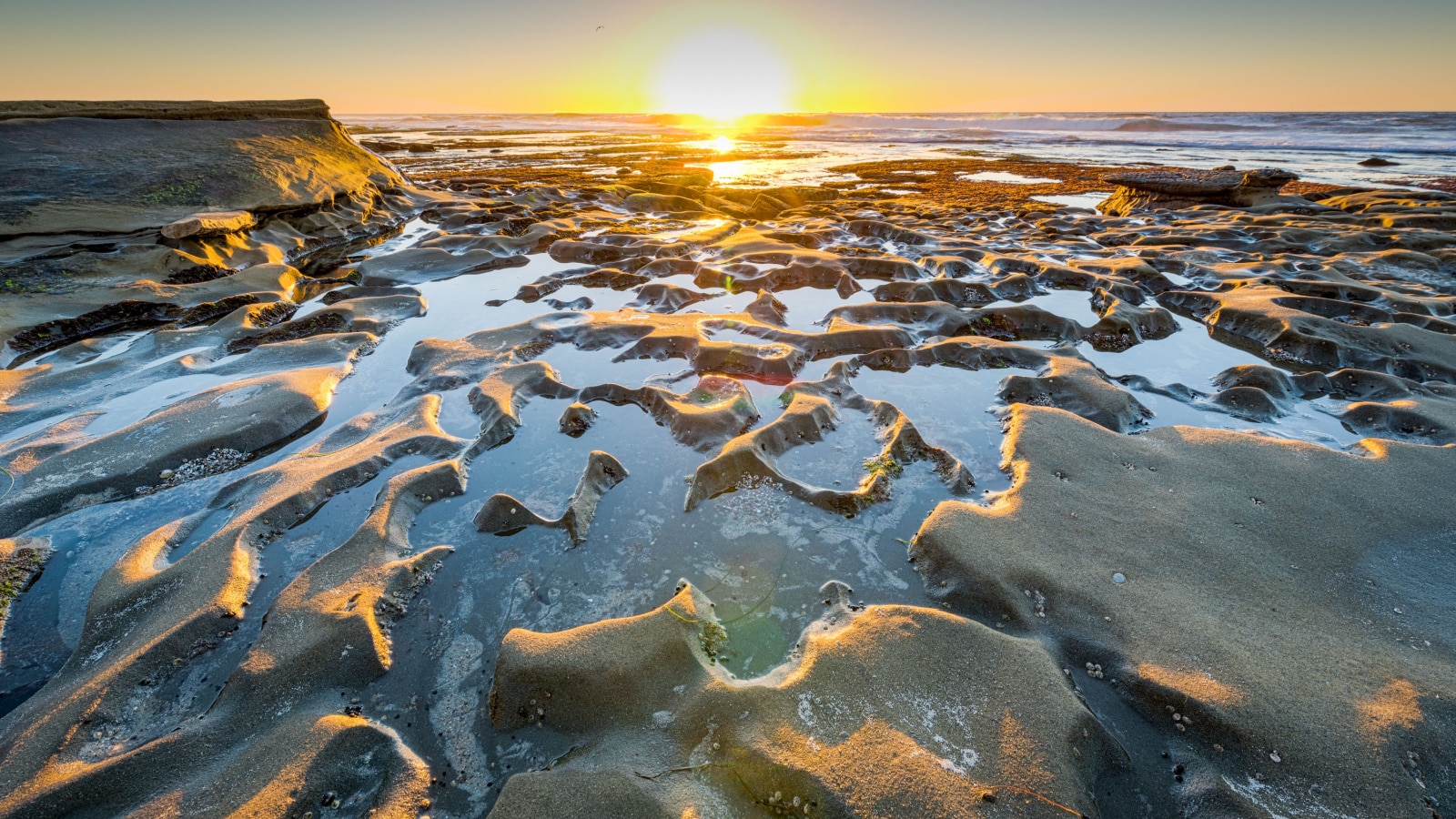 Sunset at the Tide Pools in La Jolla