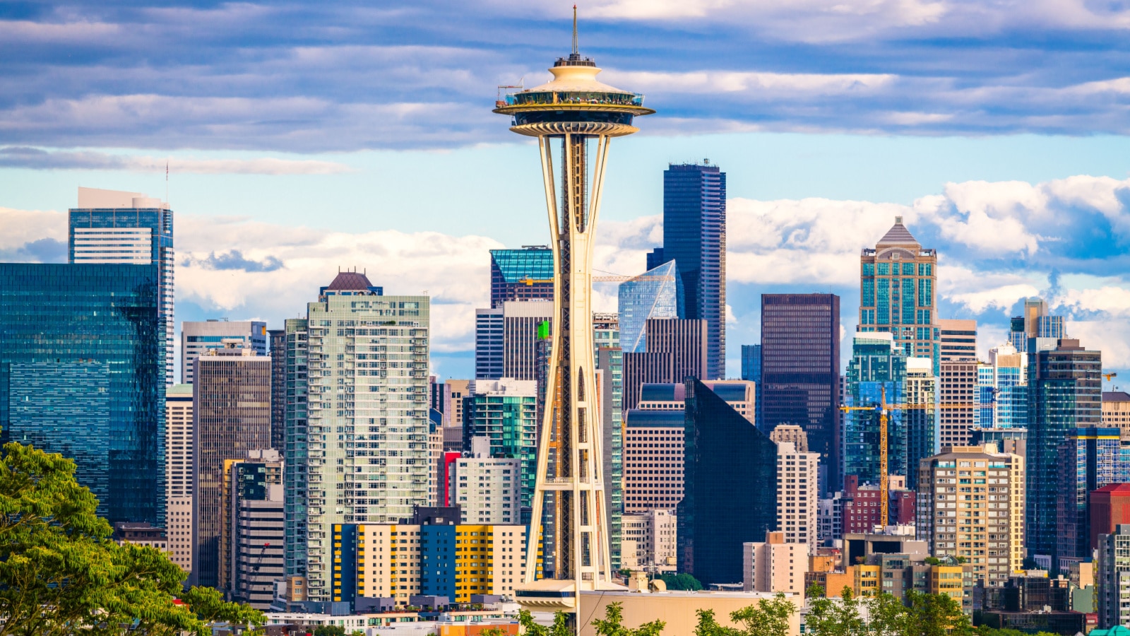 Seattle, Washington, USA downtown skyline.