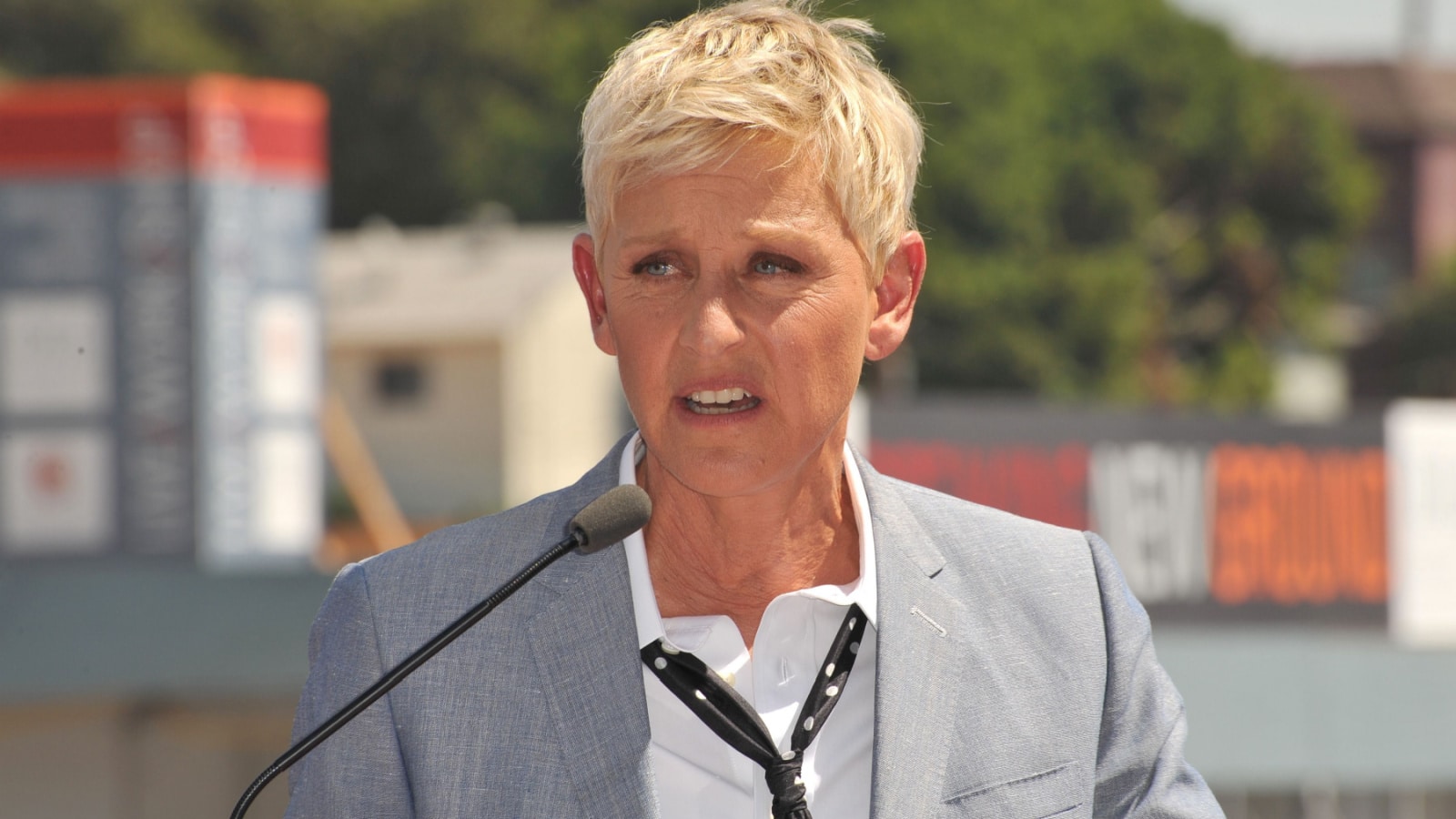 Ellen DeGeneres on Hollywood Blvd where she was honored with the 2,477th star on the Hollywood Walk of Fame. September 4, 2012 Los Angeles, CA Picture: Paul Smith