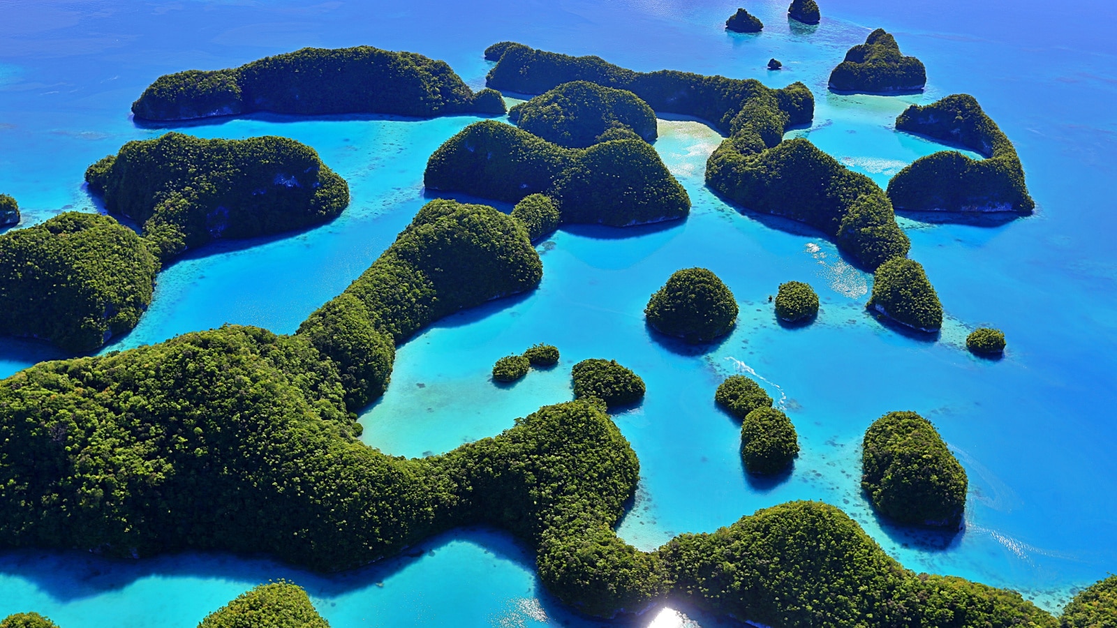 Aerial View of Seventy Islands (Palau, Micronesia)