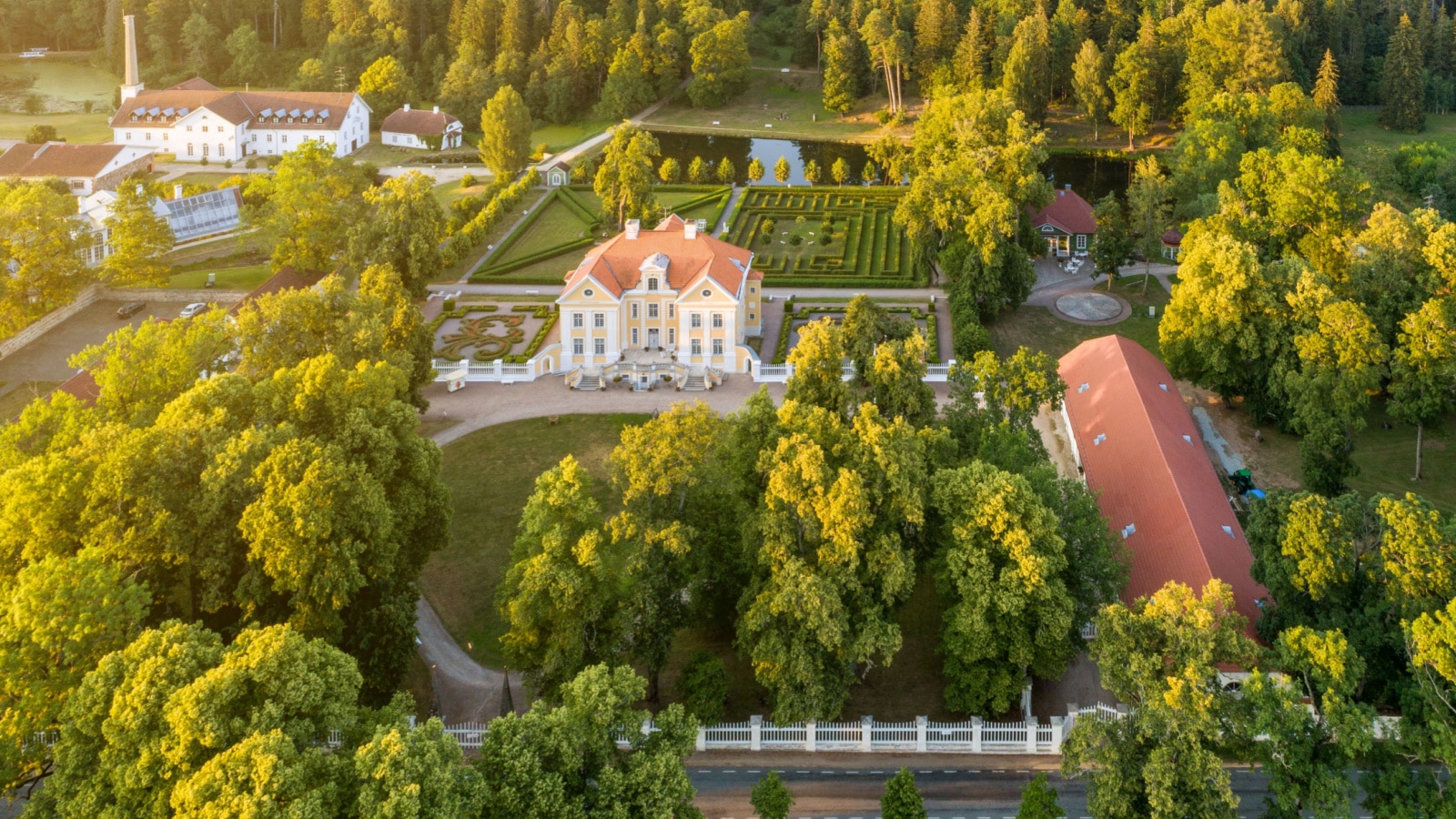 Palmse, Estonia - July 26, 2021: Palmse manor (Palmse möis) museum in Lahemaa National Park.