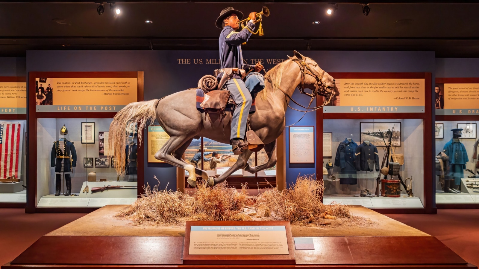 Oklahoma, FEB 27 2022 - Interior view of the National Cowboy and Western Heritage Museum