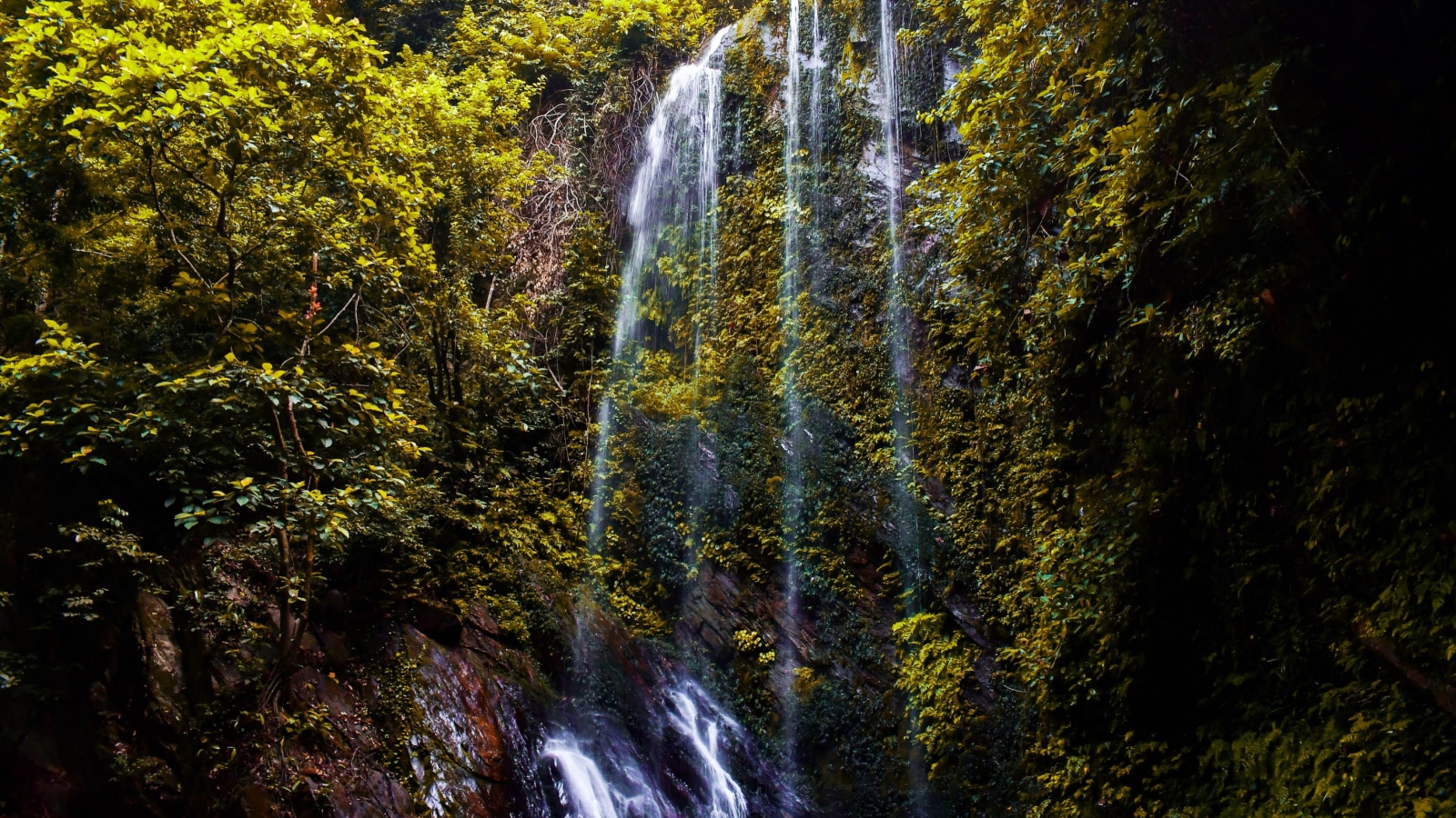 Endearing and Beautiful waterfall scene in Olumirin waterfall, Erin Ijesha. April 30, 2022.