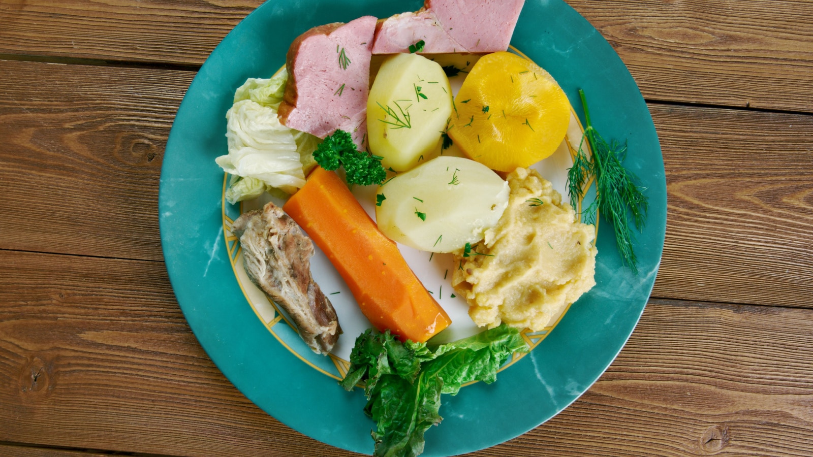 Jiggs dinner - traditional meal of Newfoundland and Labrador, Canada.