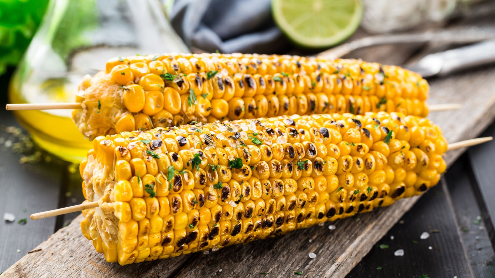 Delicious grilled corn