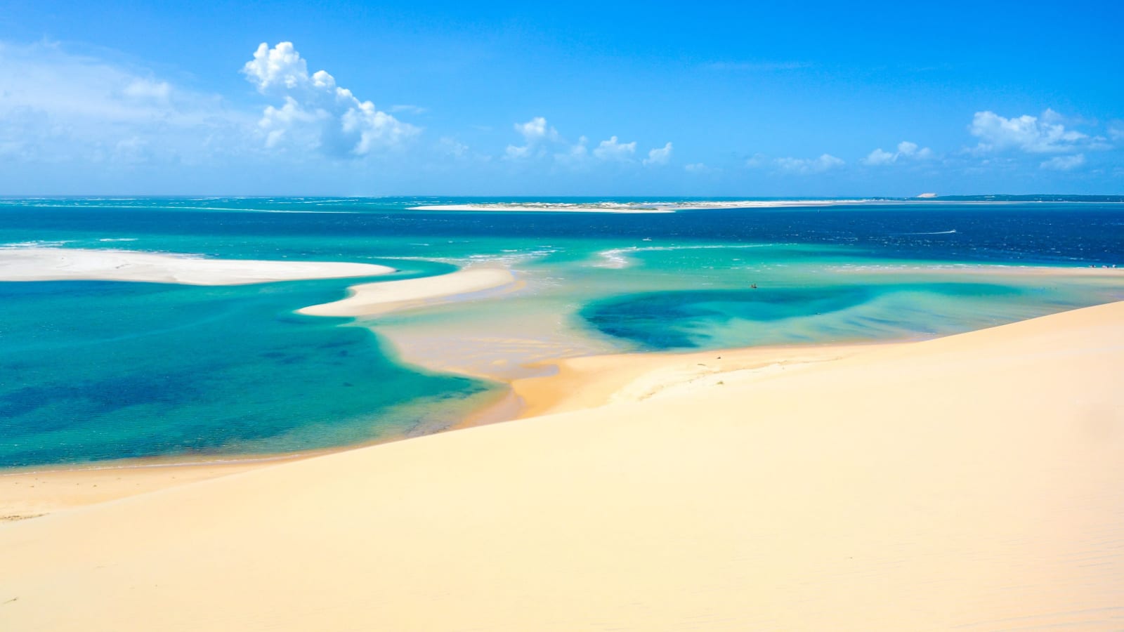 Sand dunes and beaches in Mozambique