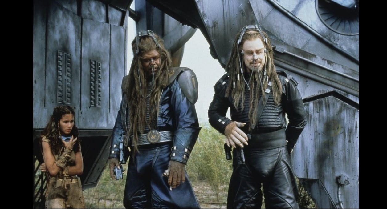 John Travolta and Forest Whitaker in Battlefield Earth (2000)