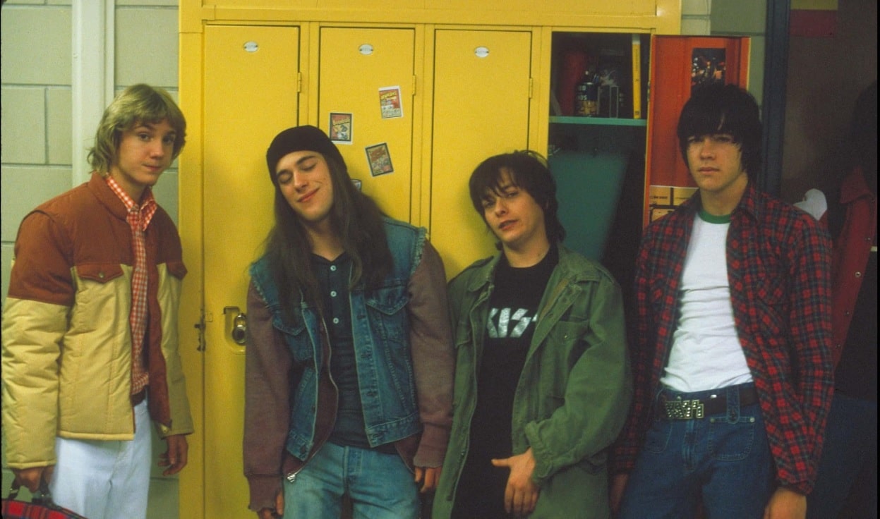 Edward Furlong, Giuseppe Andrews, James DeBello, and Sam Huntington in Detroit Rock City (1999)