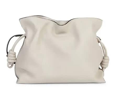 Loewe
Flamenco Leather Drawstring Clutch