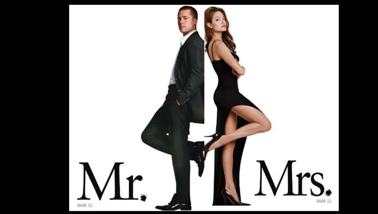Brad Pitt and Angelina Jolie in Mr. & Mrs. Smith (2005)