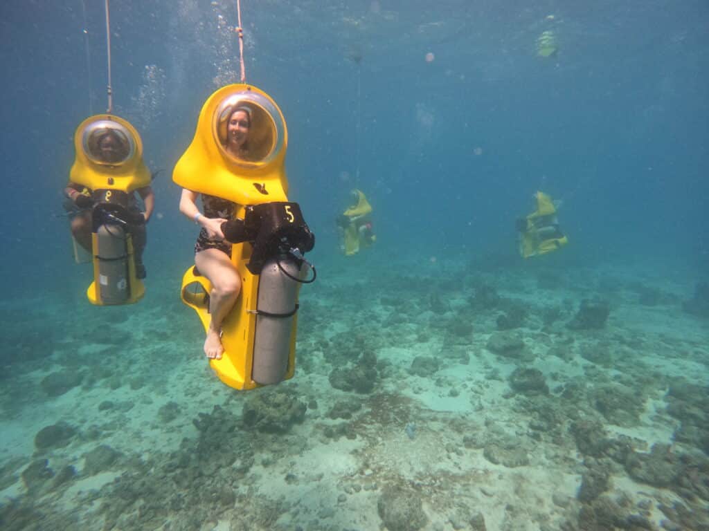 Our aquafari tour underwater in Curacao