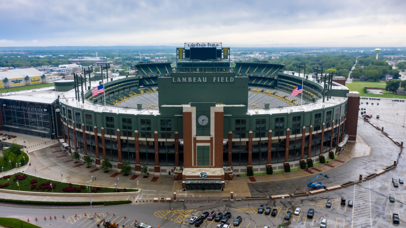 June 25, 2019 - Green Bay, Wisconsin, USA: Historic Lambeau Field, home of the Green Bay Packers and also known as The Frozen Tundra