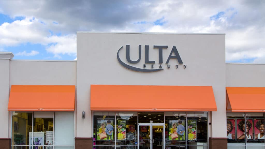 GILROY, CA/USA - APRIL 26, 2014: Ultra Beauty retail store. ULTA Salon, Cosmetics & Fragrance is a chain of beauty superstores in the United States.