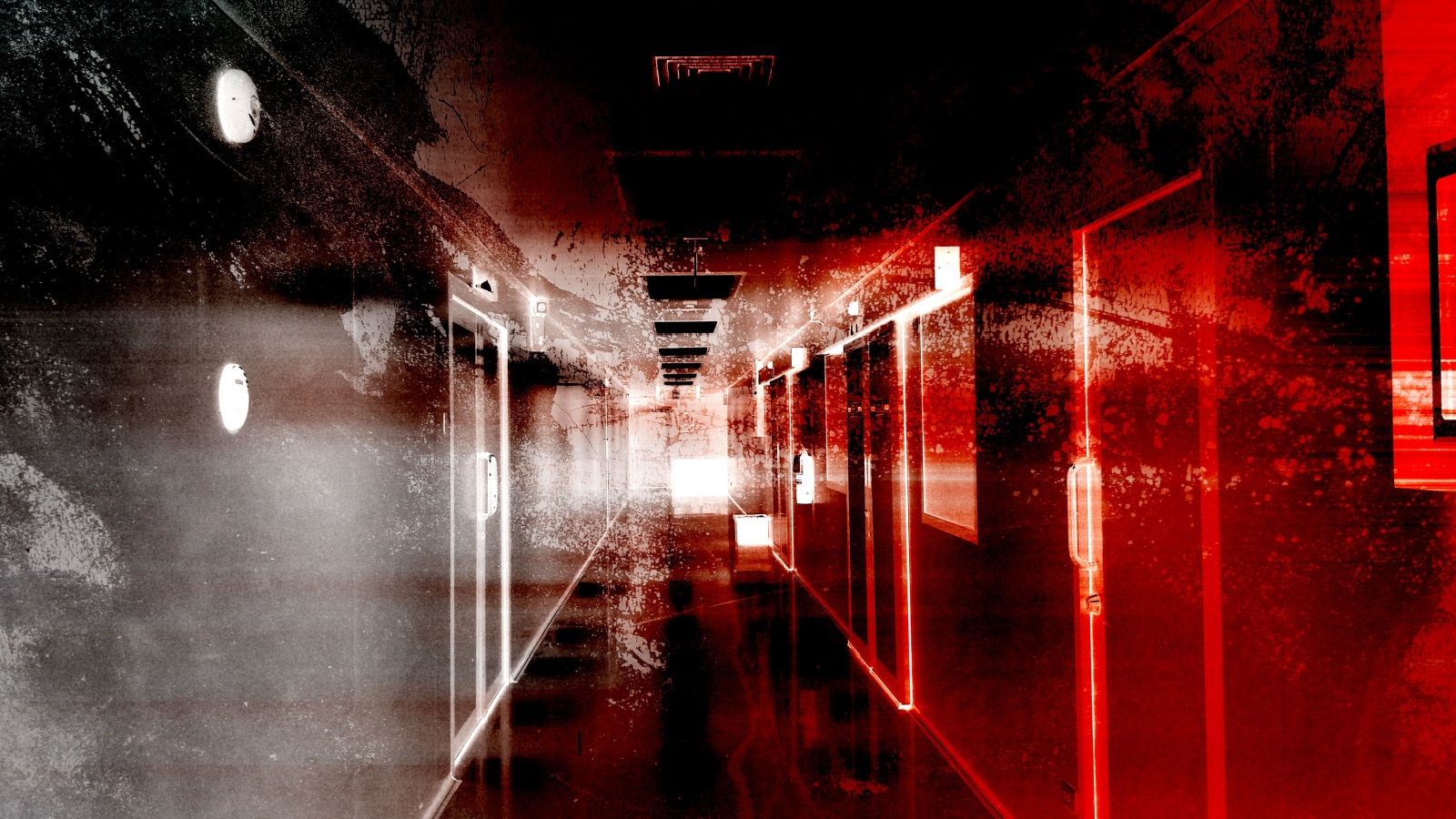 Hospital Of Horror,Scary Background For Book Cover And Movies Poster Project