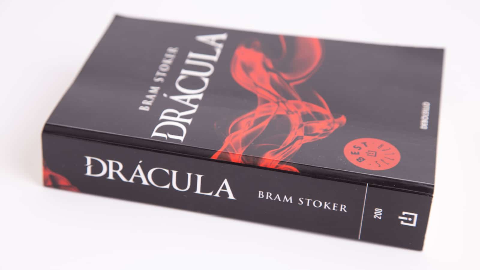 Zaragoza Spain. September 9, 2018, Spanish pocket edition Dracula's book written by the author bram stoker