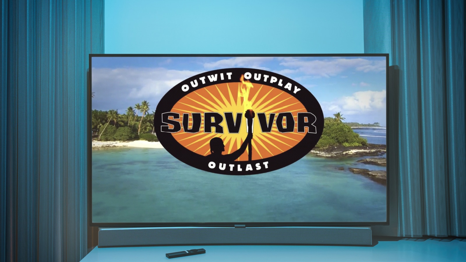 Kaunas, Lithuania 2023 May 24: Most popular TV show Survivor on Television. High quality photo