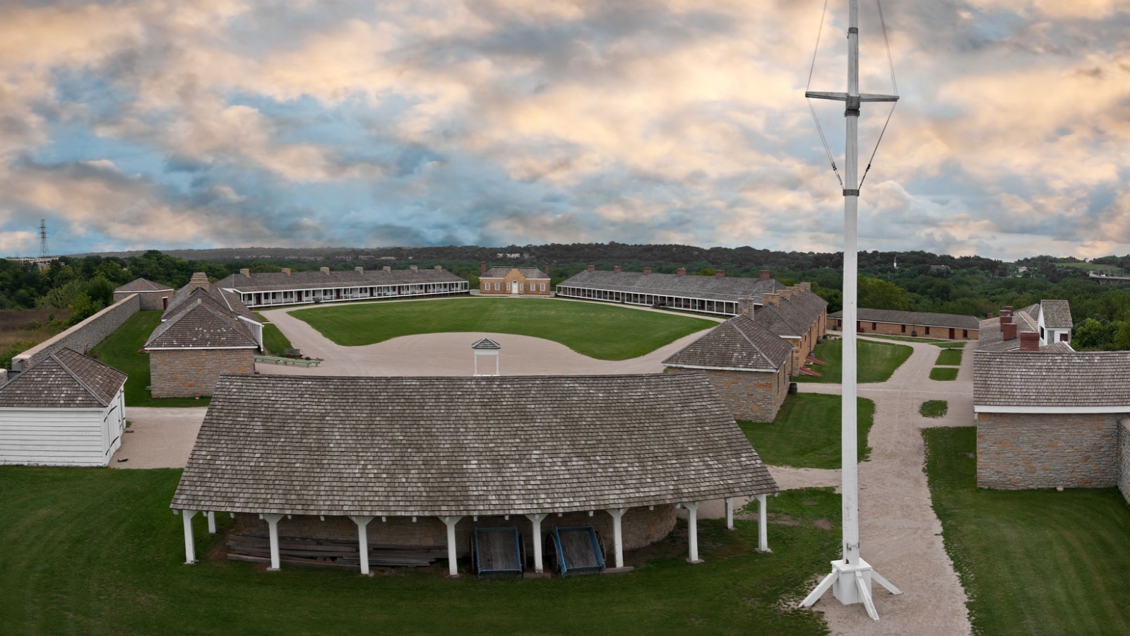 Historic Fort Snelling - view from tower on outer wall