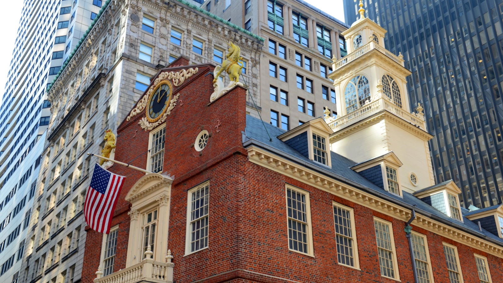 Old State House in downtown Boston, Massachusetts, USA
